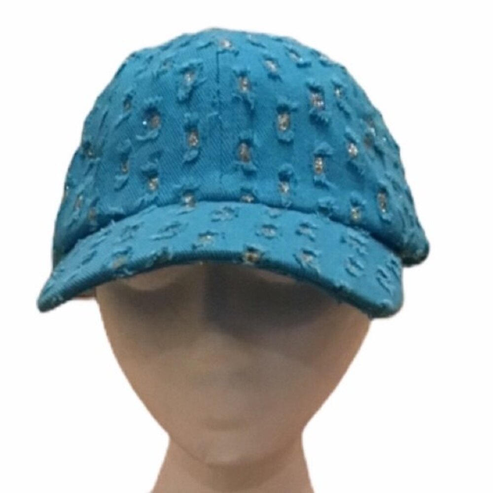 Sequined Turquoise Cap